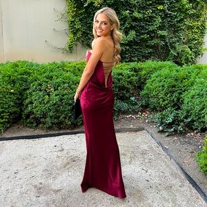 Retrofete Keaton Dress in Cabernet size S